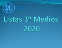NÓMINA CURSOS TERCEROS MEDIOS 2020