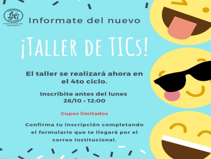 INVITACIÓN TALLER TICS