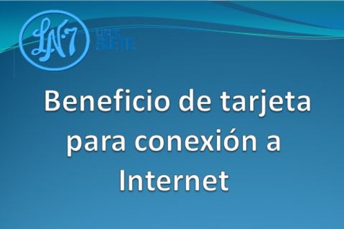 TARJETA CONEXIÓN A INTERNET